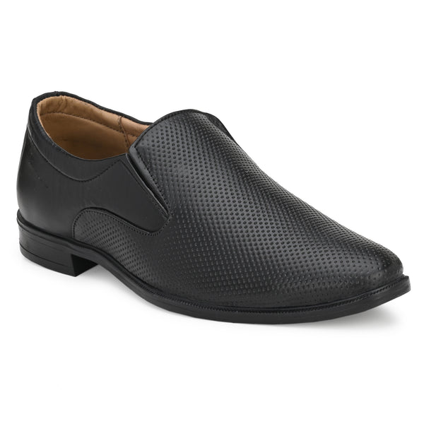 Pure Leather , Italic designed formal Shoe , S802 Slip On For Men (Black)