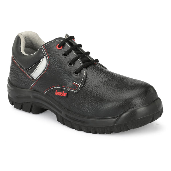 Kavacha Genuine Leather Safety Shoe Gravity with Memory Foam (Sale@349)