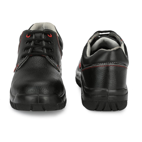Kavacha Genuine Leather Safety Shoe Gravity with Memory Foam (Sale@349)