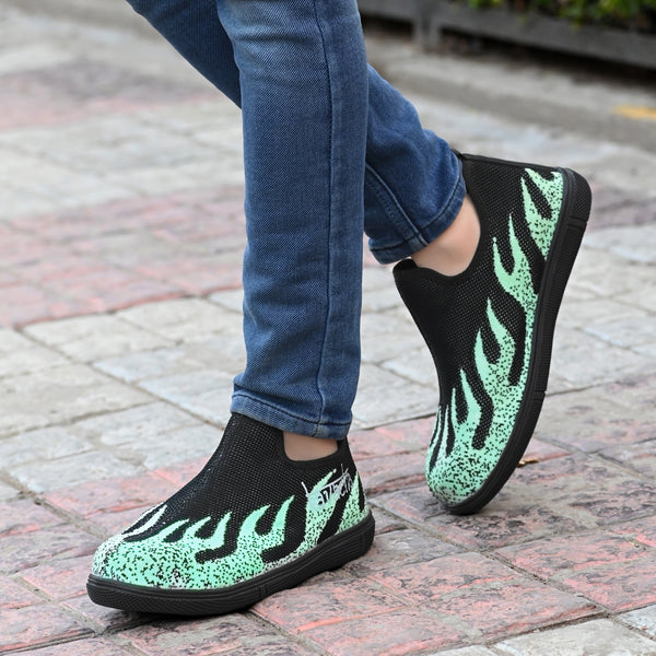 Kavacha Knitted Fabric Steel Toe Safety Shoe , S90 (Black) (Sale@349)