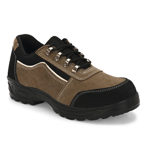 Kavacha Suede Leather Steel Toe Safety Shoe R 501 PU Sole