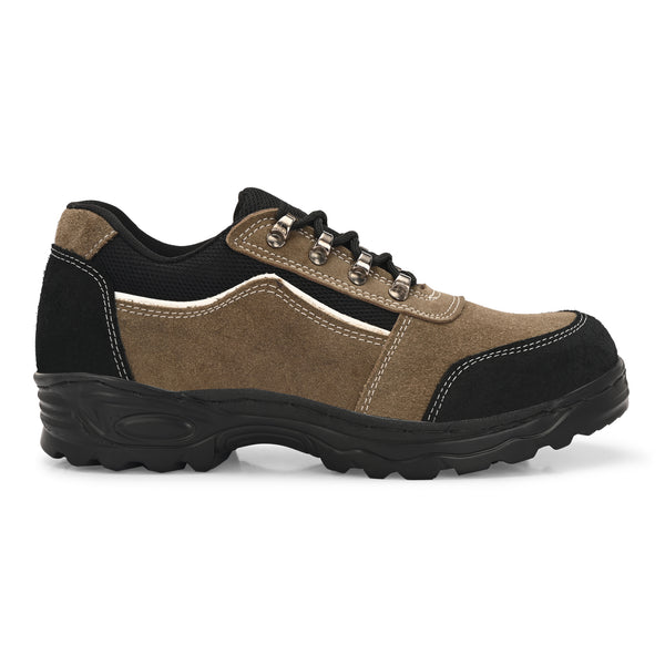 Kavacha Suede Leather Steel Toe Safety Shoe R 501 PU Sole
