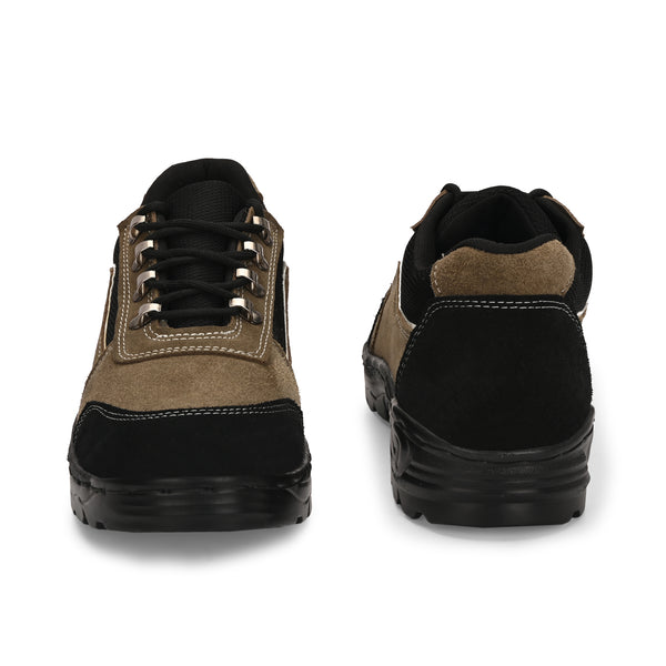 Kavacha Suede Leather Steel Toe Safety Shoe R 501 PU Sole