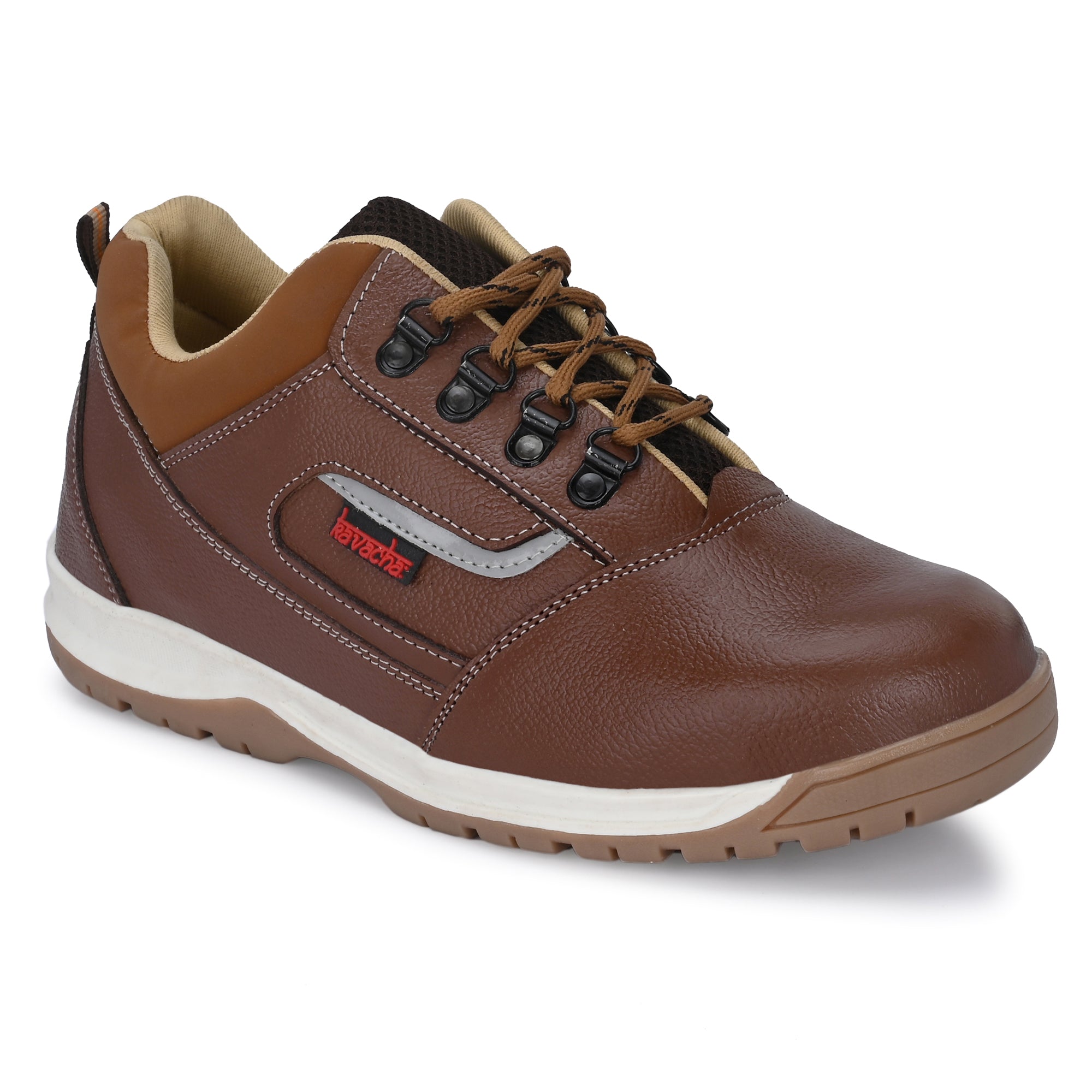 Kavacha Steel Toe Safety Shoe S222 with Pure Leather Upper and Foam Comfort & TPR Sole