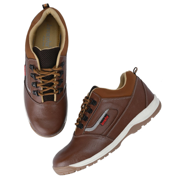 Kavacha Steel Toe Safety Shoe S222 with Pure Leather Upper and Foam Comfort & TPR Sole