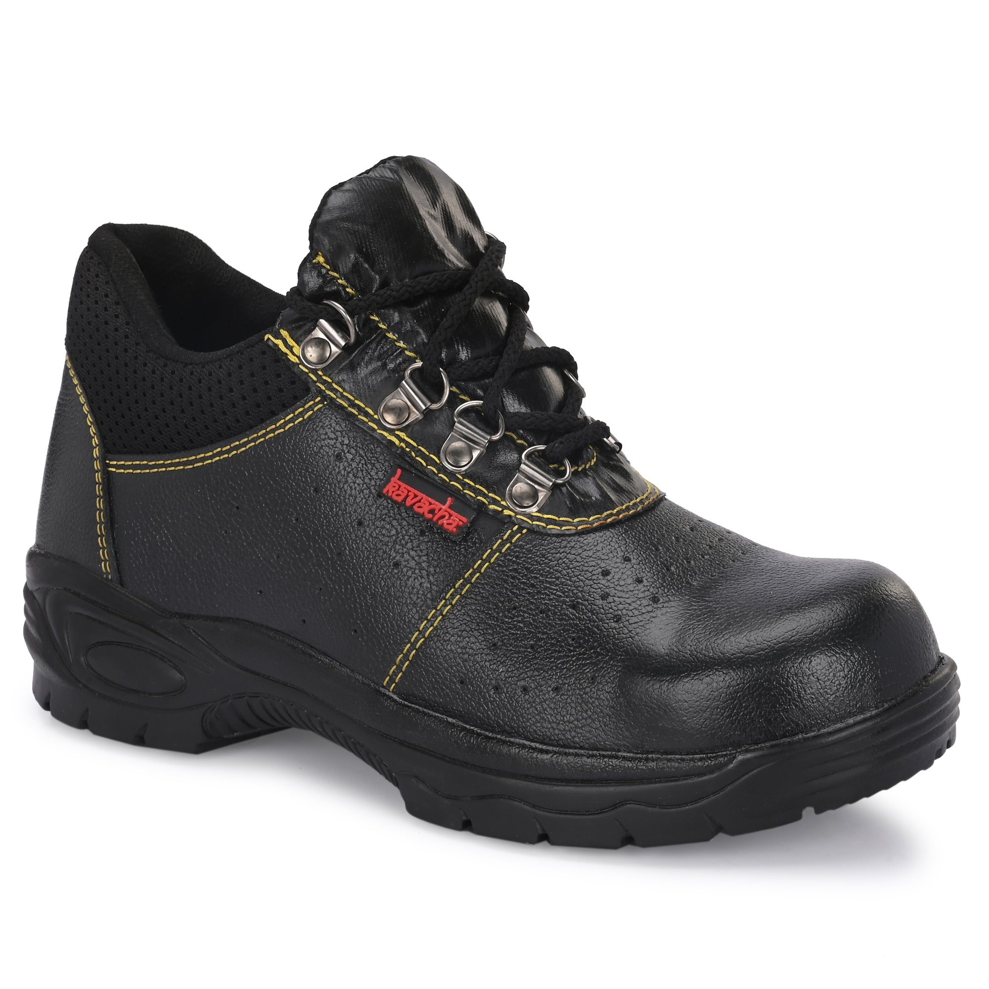 Kavacha Steel Toe Safety Shoe s137 with Pure Leather Upper and Airmix Sole