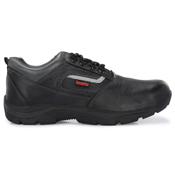 Kavacha Steel Toe Safety Shoe s223 with Pure Leather Upper and Foam Comfort & Rubber Sole (Plus Size)