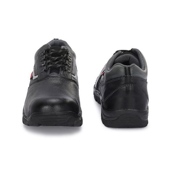 Kavacha Steel Toe Safety Shoe s223 with Pure Leather Upper and Foam Comfort & Rubber Sole (Plus Size)