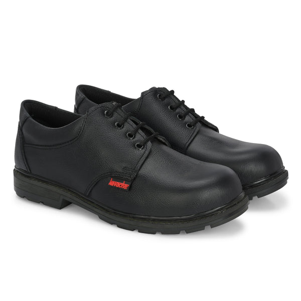 Kavacha S145 Pure Leather Steel Toe Safety Shoe For Men With PVC Sole