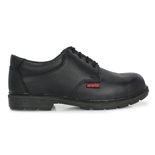 Kavacha S145 Pure Leather Steel Toe Safety Shoe For Men With PVC Sole