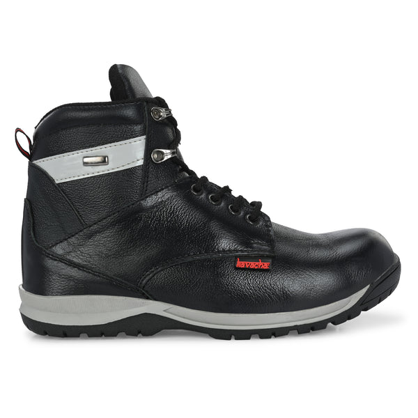 Kavacha Steel Toe Safety Shoe S219 with Pure Leather Upper and Foam Comfort & TPR Sole