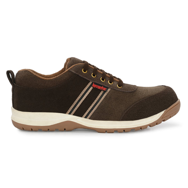 Kavacha Steel Toe Safety Shoe S206 with Suede Leather Upper and Foam Comfort & TPR Sole