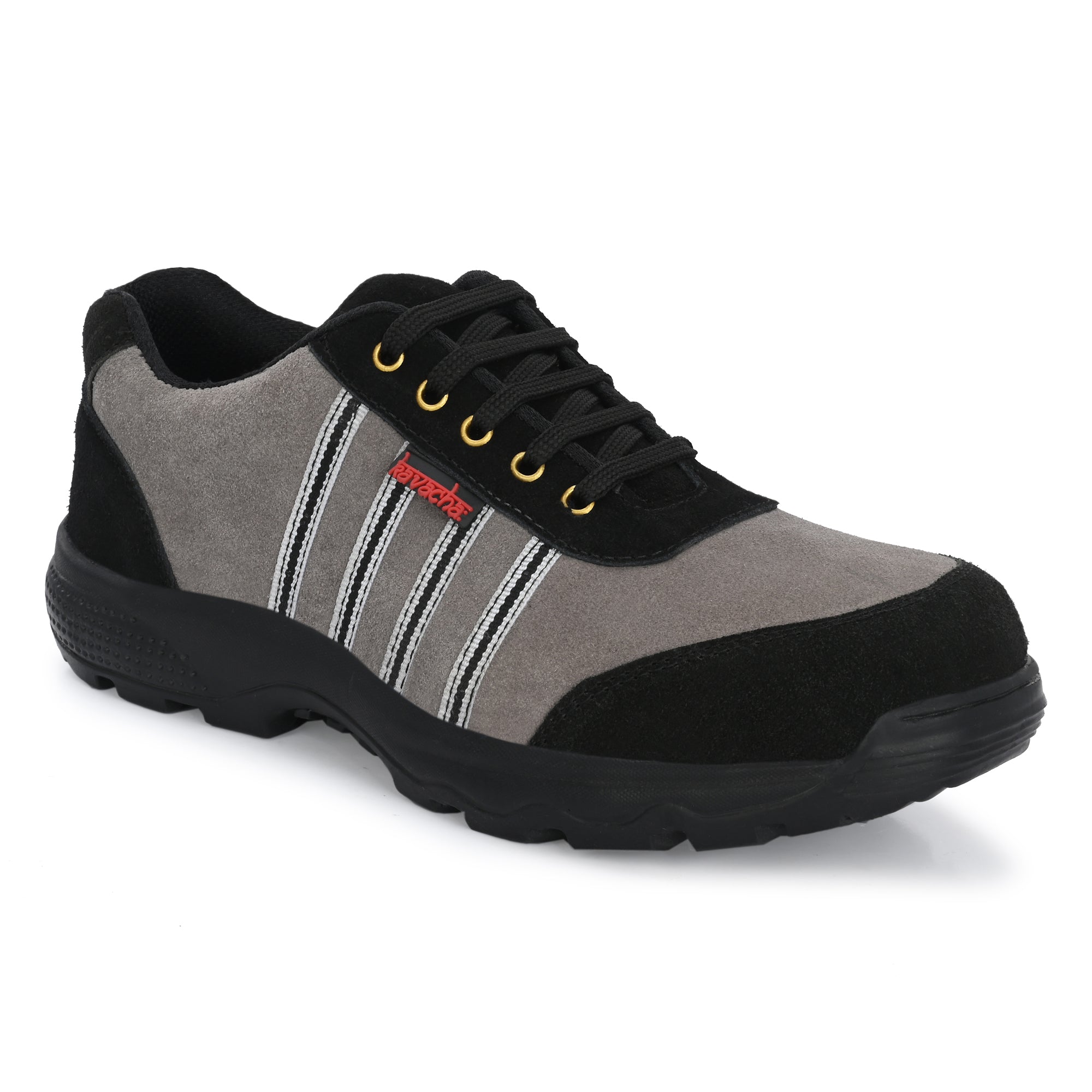 Kavacha Steel Toe Safety Shoe S275 with Suede Leather Upper and Foam Comfort & TPR Sole