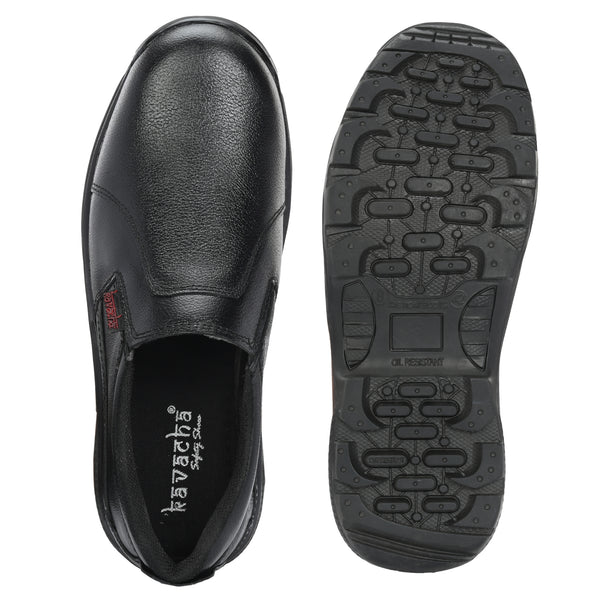 Kavacha Steel Toe Safety Shoe S262 with Pure Leather Upper and Foam Comfort & TPR Sole