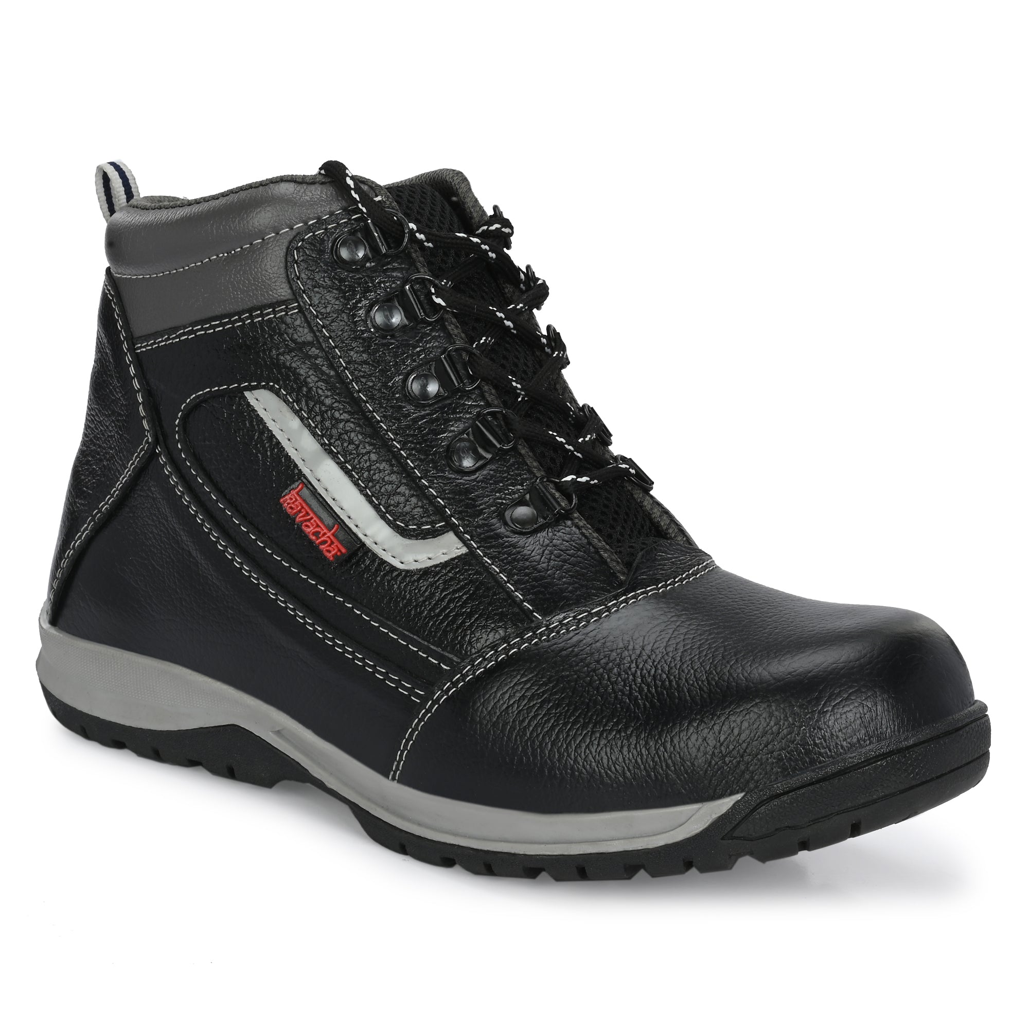 Kavacha Steel Toe Safety Shoe S221 with Pure Leather Upper and Foam Comfort & TPR Sole