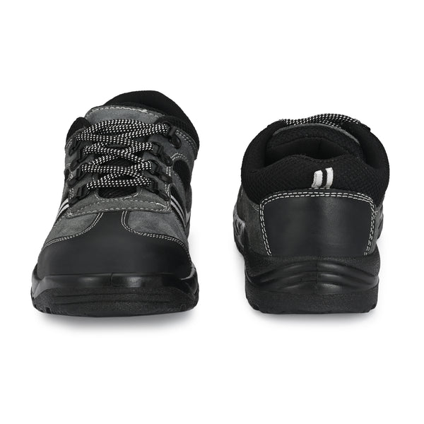 Kavacha Musk Grey Suede Leather Steel Toe Safety Shoe (Sale@349)