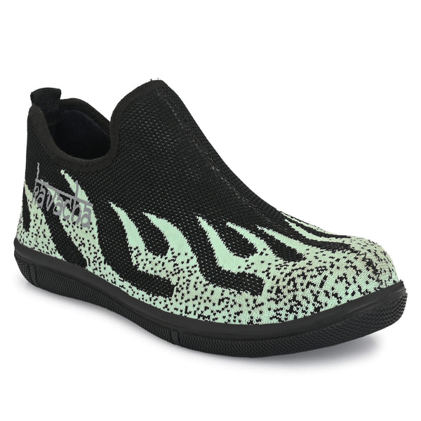 Kavacha Knitted Fabric Steel Toe Safety Shoe , S90 (Black) (Sale@349)
