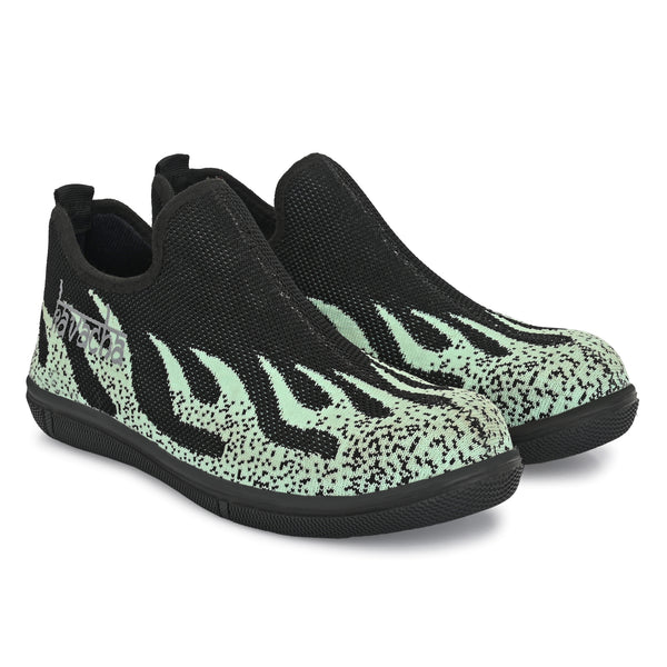 Kavacha Knitted Fabric Steel Toe Safety Shoe , S90 (Black) (Sale@349)