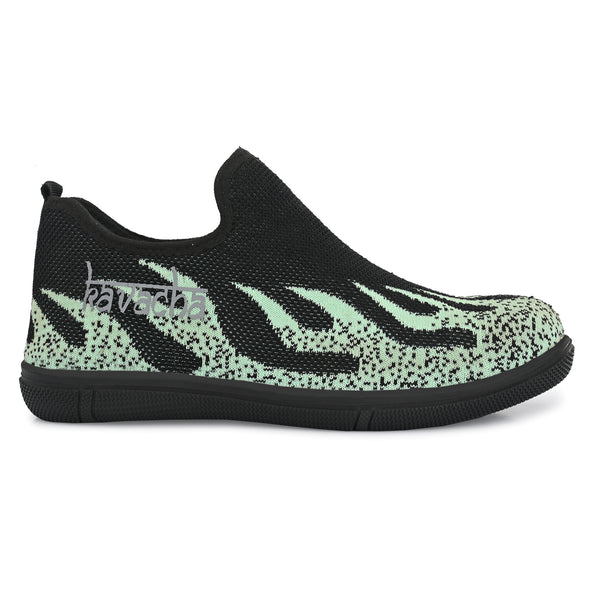 Kavacha Knitted Fabric Steel Toe Safety Shoe , S90 (Black) (Sale@349)