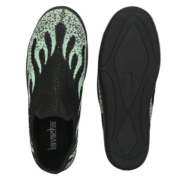 Kavacha Knitted Fabric Steel Toe Safety Shoe , S90 (Black) (Sale@349)