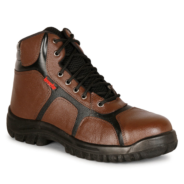 Kavacha Pure Leather Steel Toe Safety Shoe S35 PU Sole (Sale@349)