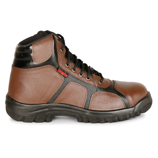 Kavacha Pure Leather Steel Toe Safety Shoe S35 PU Sole (Sale@349)