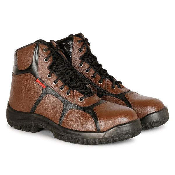 Kavacha Pure Leather Steel Toe Safety Shoe S35 PU Sole (Sale@349)