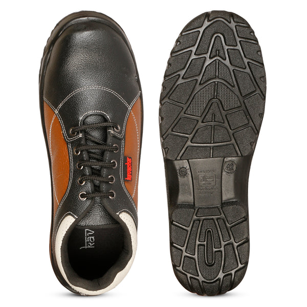 Kavacha Leather Steel Toe Safety Shoes S71 PU (Polyurethane) Sole (Sale@349)