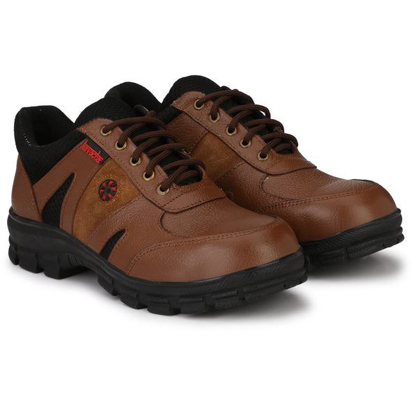 Kavacha Leather Steel Toe Safety Shoe S61 Airmix sole (Sale@349)