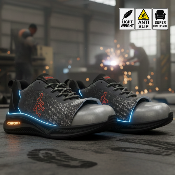 Kavacha Steel Toe Safety Shoe S252 with Knitted Upper and Foam Comfort & Phylon TPR Sole