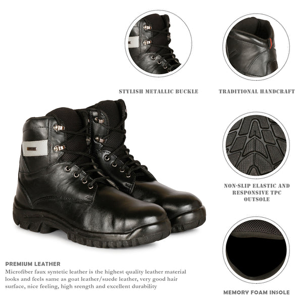 Kavacha Pure Leather Steel Toe Safety Shoe S19 PU Sole (Sale@349)