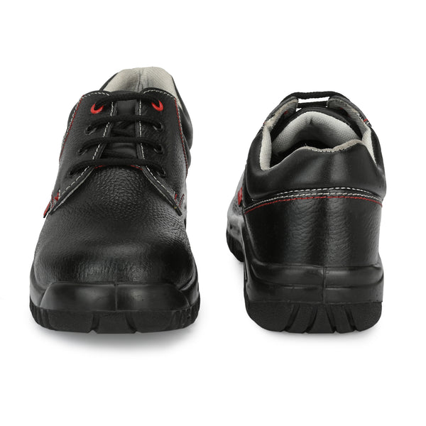 Kavacha Genuine Leather Safety Shoe Gravity with Memory Foam