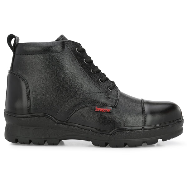 Kavacha Pure Leather Police Shoe SG 905 With Airmix Sole Black