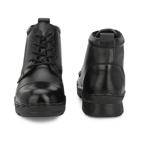 Kavacha Pure Leather Police Shoe SG 905 With Airmix Sole Black
