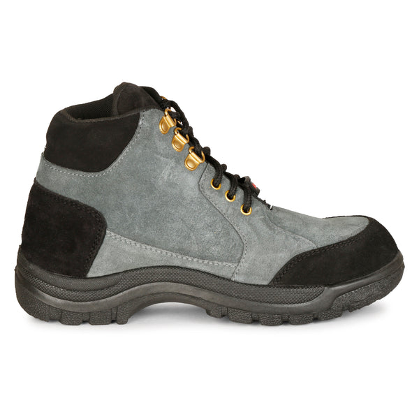 Kavacha Suede Leather Steel Toe Safety Shoe S83 PVC Sole (Sale@349)