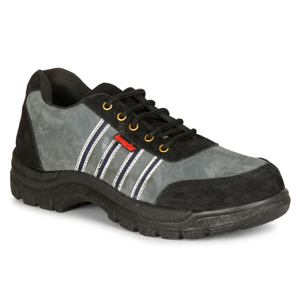 Kavacha Suede Leather Steel Toe Safety Shoe S75 PVC Sole (Sale@349)