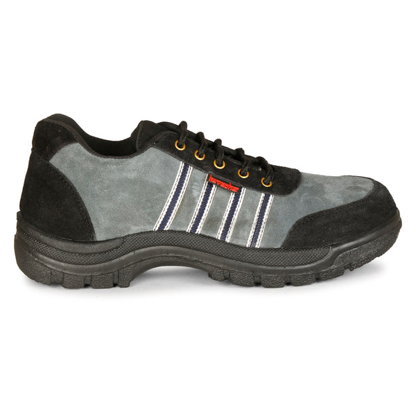 Kavacha Suede Leather Steel Toe Safety Shoe S75 PVC Sole (Sale@349)