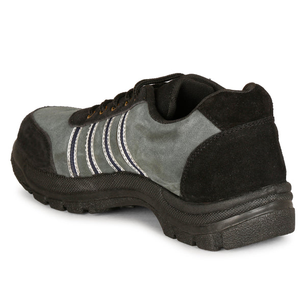 Kavacha Suede Leather Steel Toe Safety Shoe S75 PVC Sole (Sale@349)
