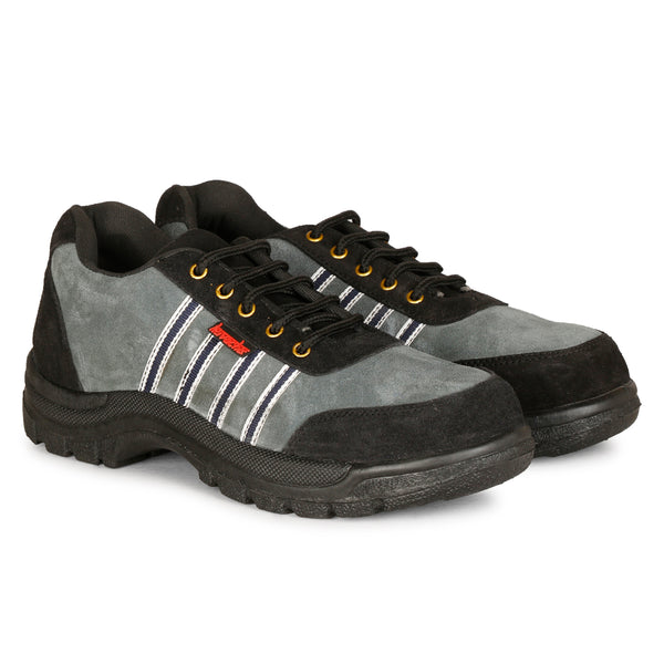 Kavacha Suede Leather Steel Toe Safety Shoe S75 PVC Sole (Sale@349)