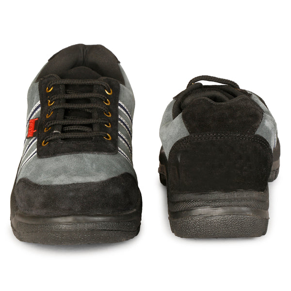 Kavacha Suede Leather Steel Toe Safety Shoe S75 PVC Sole (Sale@349)