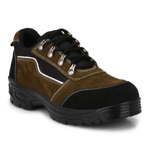 Kavacha Suede Leather Steel Toe Safety Shoe R 501 PU Sole