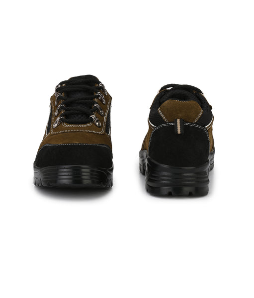 Kavacha Suede Leather Steel Toe Safety Shoe R 501 PU Sole