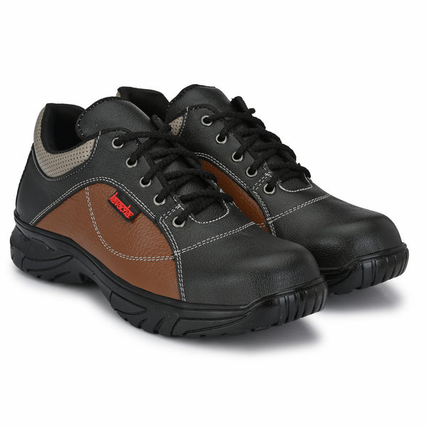 Kavacha S71 Steel Toe Leather Safety Shoe PVC Sole (Sale@349)