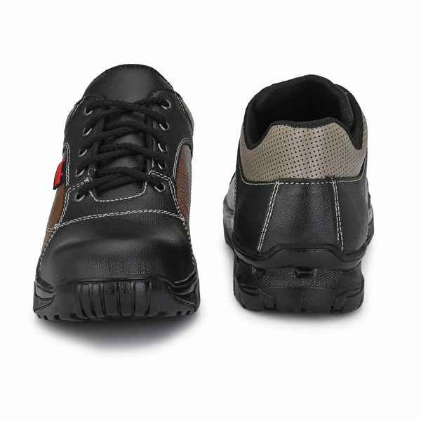 Kavacha S71 Steel Toe Leather Safety Shoe PVC Sole (Sale@349)
