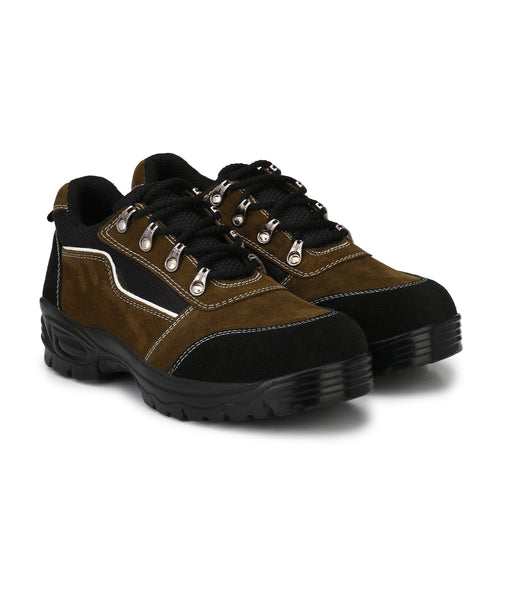 Kavacha Suede Leather Steel Toe Safety Shoe R 501 PU Sole